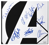 Stan Lee Signed ''The Art of the Avengers'' Coffee Table Book -- Also Signed by 7 Members of Superhero Squad Including Chris Hemsworth & Chris Evans